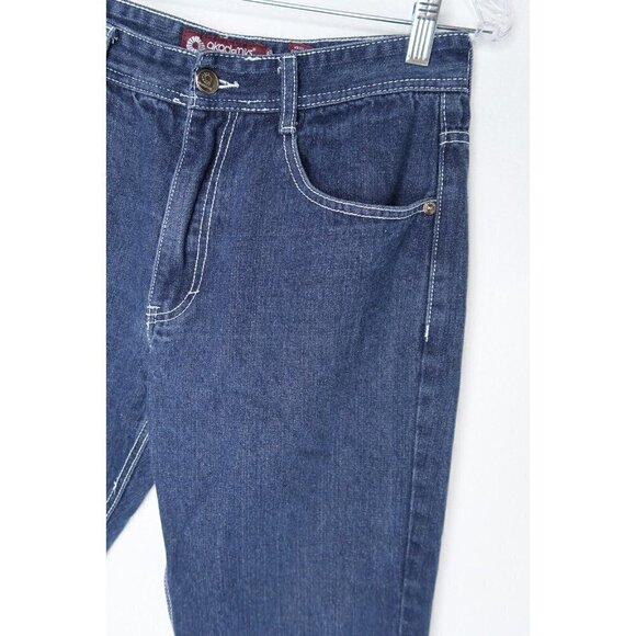 Vintage Akademiks Jeans Dark Wash Blue Denim Men's 30x25 Y2K Streetwear Hip Hop - Picture 3 of 11
